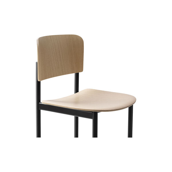 Plan Chair, lakkert eik/svart, Fredericia Furniture