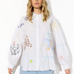 Sasha Shirt, white, HUNK&Oslash;N