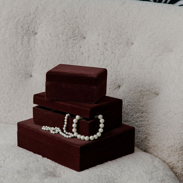 Day Velvet Jewelry Case Large, winetasting, DAY ET