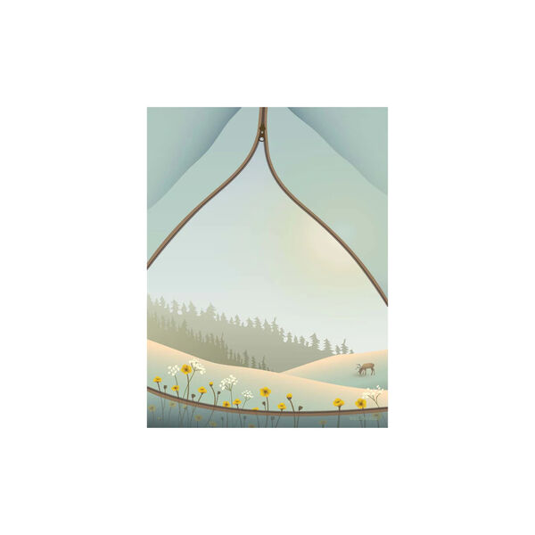 Tent with a view plakat, 70x50 cm, ViSSEVASSE