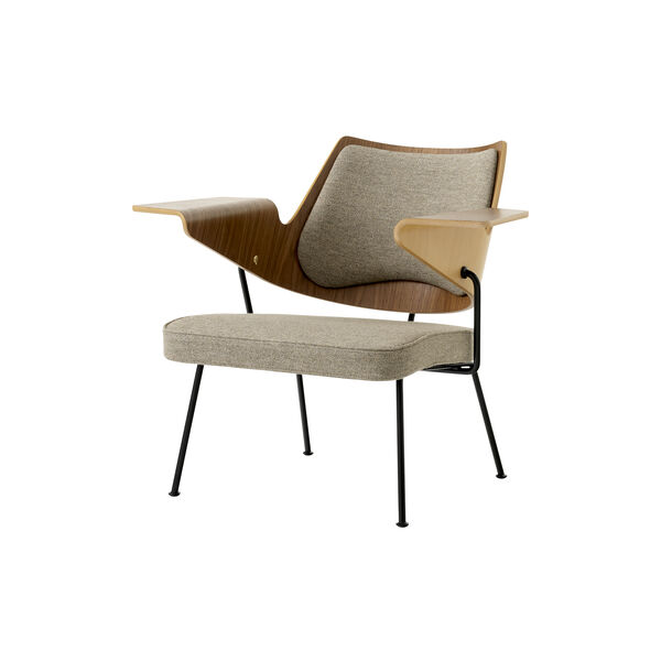 RFH RD8 Lounge Chair, walnut/beech/hallingdal 227, &Tradition