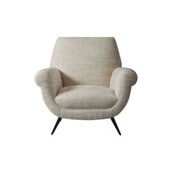 Marcello lenestol, dublin oatmeal/svart stål base, Jonathan Adler