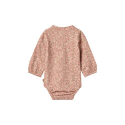 Body L/S Elmine, 9566 rose dust flower meadow, Wheat