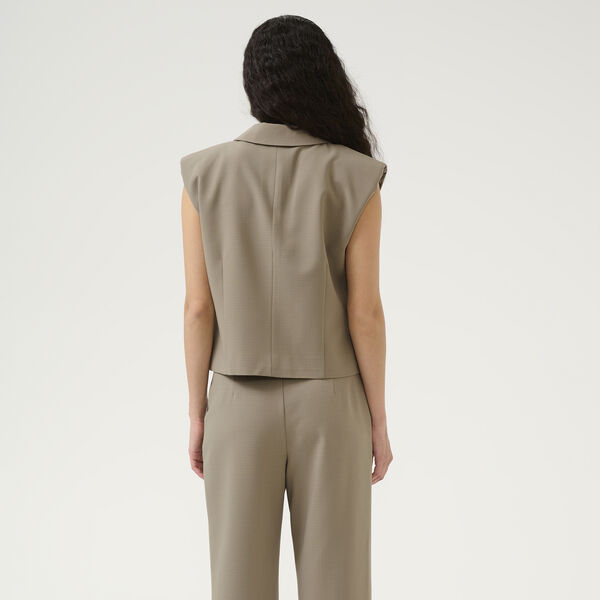 KBRo Revers Waistcoat, roasted cashew, Karen by Simonsen