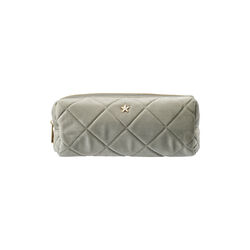 Velvet Quilted Tool Pouch, milieu green, DARK department