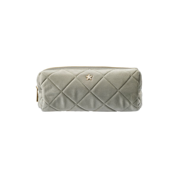 Velvet Quilted Tool Pouch, milieu green, DARK department