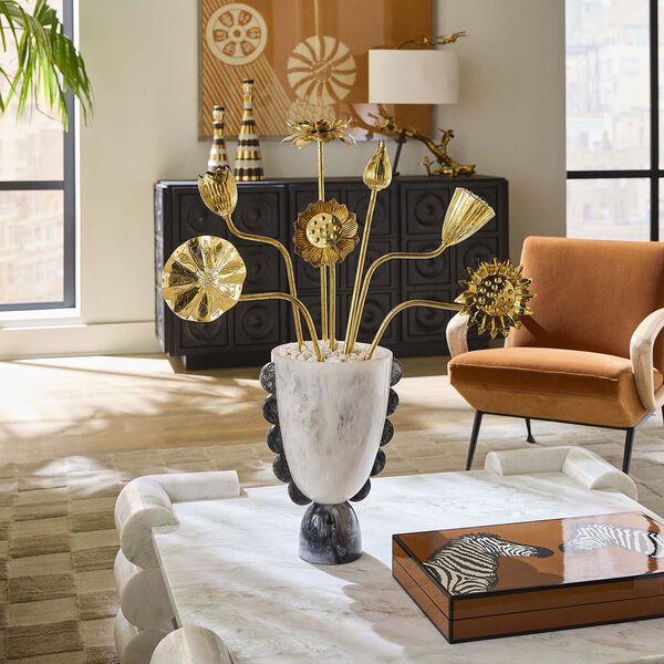 Zebra Backgammon Set, brun, Jonathan Adler