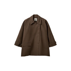SELINASW OVERSIZE CHEKED COAT, 9007 brown check, Sofie Schnoor