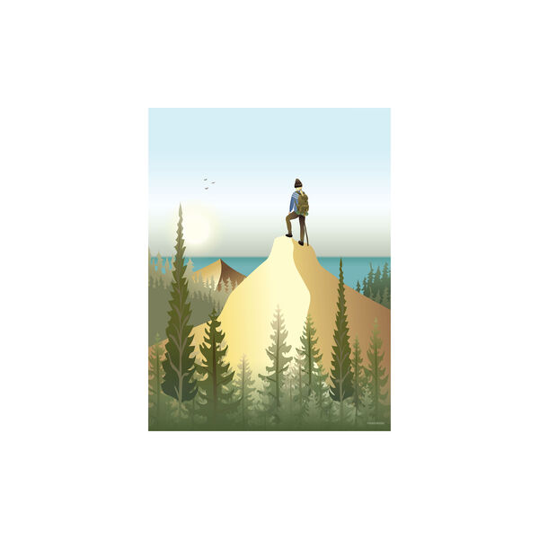 Top of the Mountain plakat, 40x30 cm, ViSSEVASSE