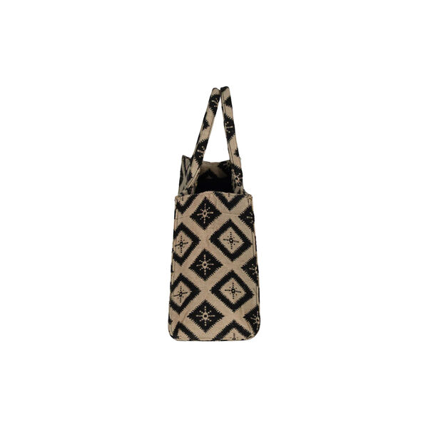 Rue Rivoli Big Tote, jute - black, Luna Moon