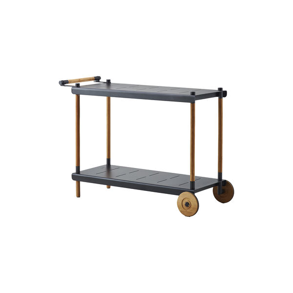 Frame serveringsvogn, teak/lavagrey, Cane-line