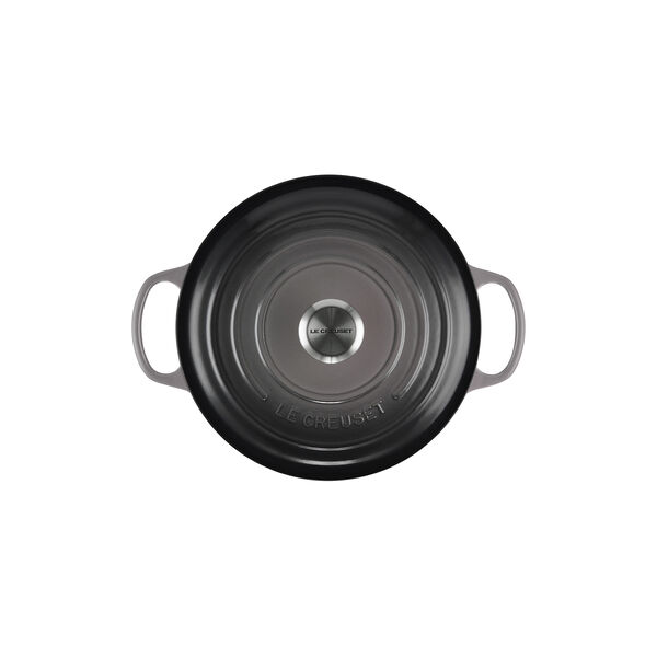 Signature st&oslash;pejern rund gryte &Oslash; 26 cm, flint, Le Creuset