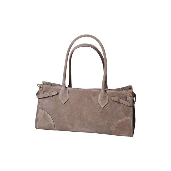 Semsket avlang veske, taupe, 7 DAYS