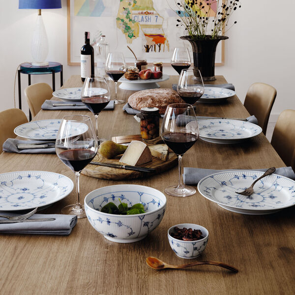 Musselmalt Riflet skål 180 cl, Royal Copenhagen