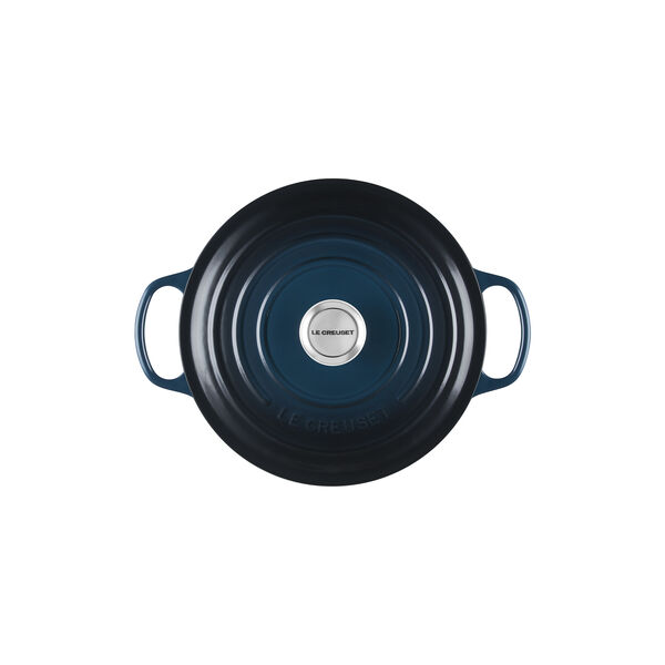 Signature st&oslash;pejern rund gryte &Oslash; 26 cm, nuit, Le Creuset
