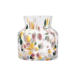 MEADOW vase v&aring;r, pastel colored dots, Kosta Boda