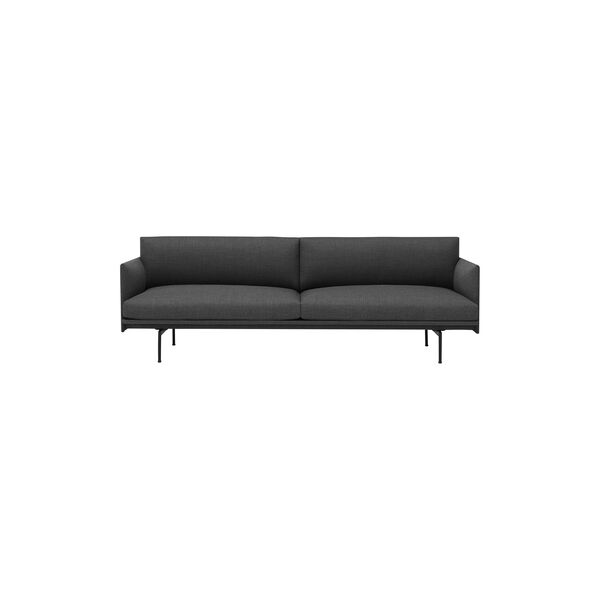 Outline Sofa 3-seter, remix 163/svart Outline Sofa 3-seter, remix 163/svart, Muuto