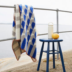 Kvam Halvpledd, Blue, R&oslash;ros Tweed