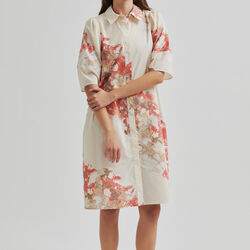 Sirmione Shirt Dress, spiced coral, Second Female