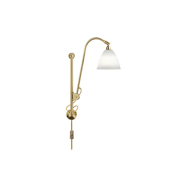 Bestlite BL5 vegglampe, benporselen/messing, GUBI