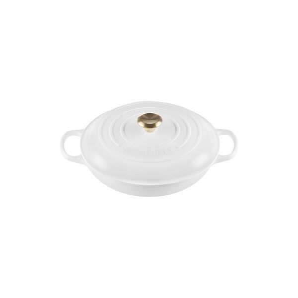 Signature st&oslash;pejern buffetgryte 30 cm, white, Le Creuset
