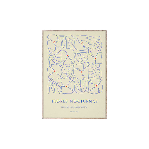 Flores Nocturnas 01 poster, Paper Collective