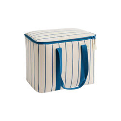 Outdoor Market Cooler Bag, beige with blue stripe, HAY