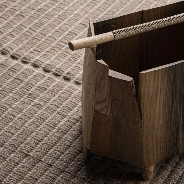 Poetic Grid gulvteppe, beige, Linie Design