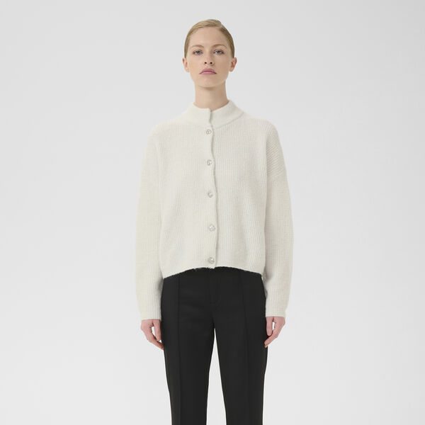 GZalpha shimmer cardigan, ivory with lurex, Gestuz