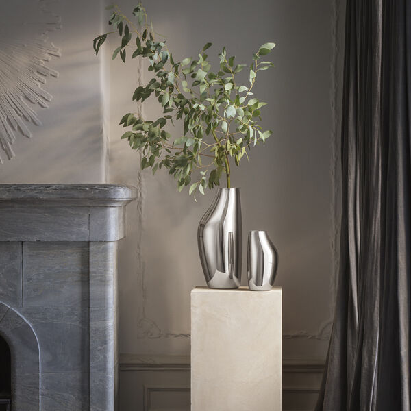 Sky gulvvase, rustfritt st&aring;l, Georg Jensen