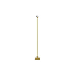 Snowball portable gulvlampe, brass, Northern