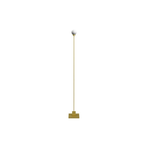 Snowball portable gulvlampe, brass, Northern