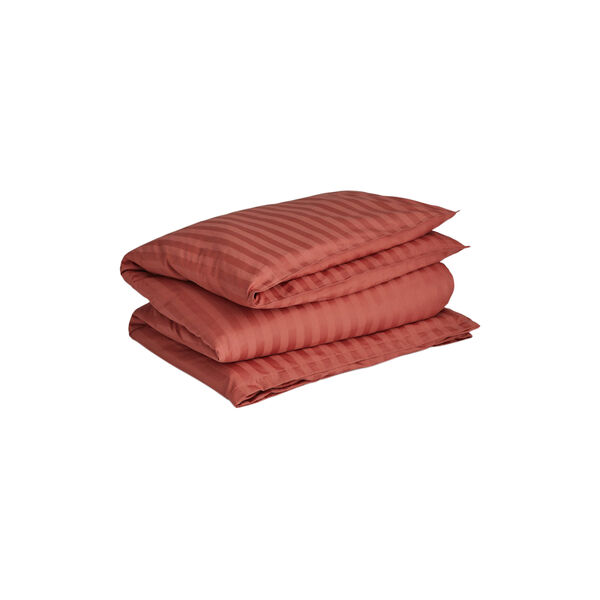 Sateen stripes dynetrekk, faded brick Sateen stripes dynetrekk, faded brick, Gant
