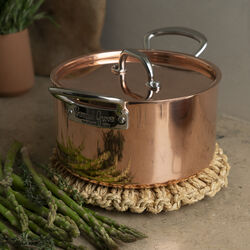 Gryte i kobber med lokk 3 l, kobber, Samuel Groves