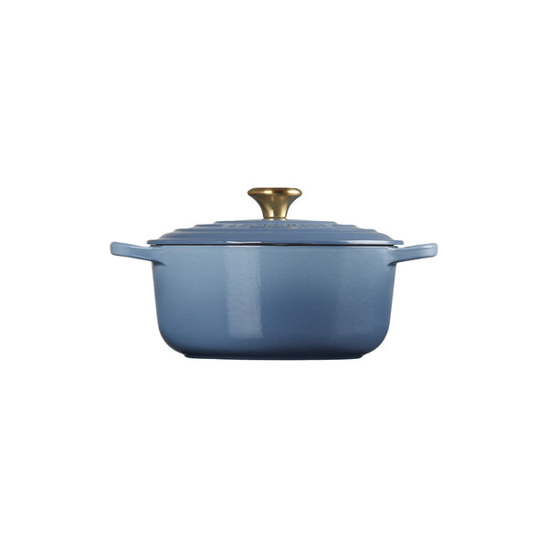 Signature st&oslash;pejern rund gryte &Oslash; 20 cm, chambray, Le Creuset