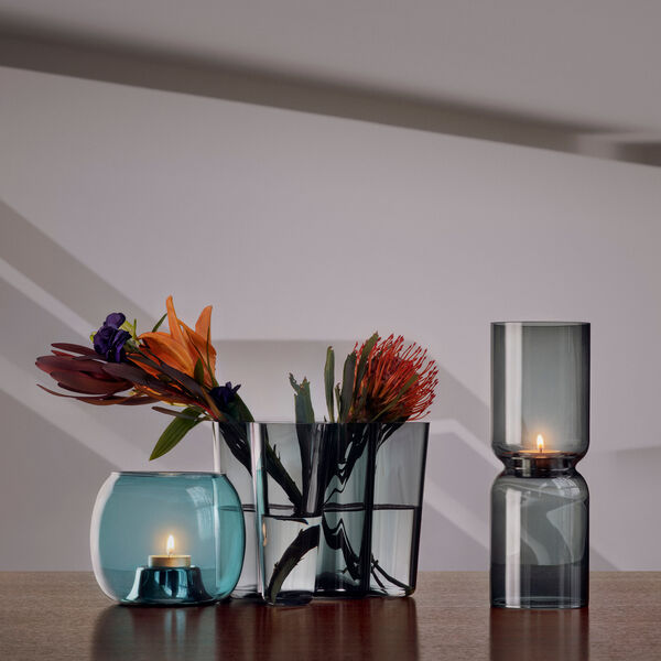Aalto vase, gr&aring;, Iittala