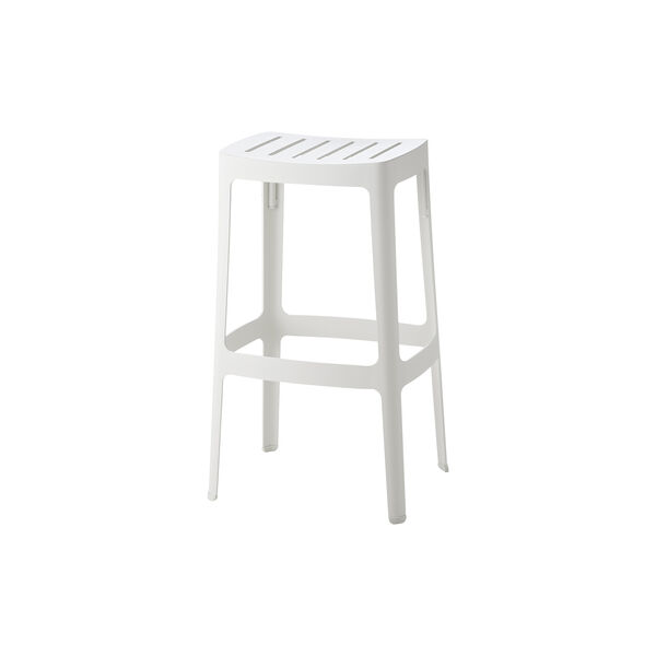 Cut barstol, white, Cane-line