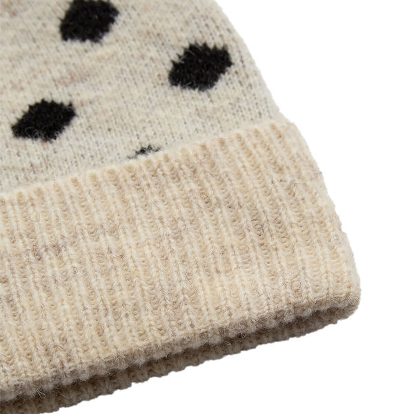 NUOLLIE KNITTED HAT, sesame melange, N&Uuml;MPH