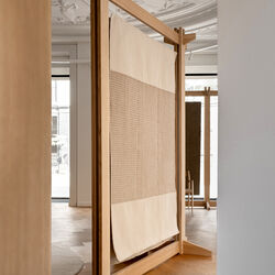 Poetic Grid gulvteppe, beige, Linie Design