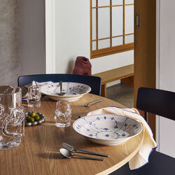 Musselmalt Riflet dyp tallerken &Oslash; 27 cm, Royal Copenhagen