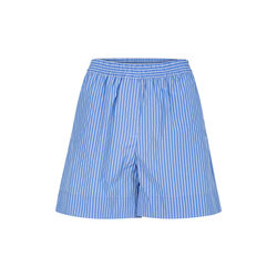 HARPER striped shorts - Sille fit, blue stripes, Coster Copenhagen