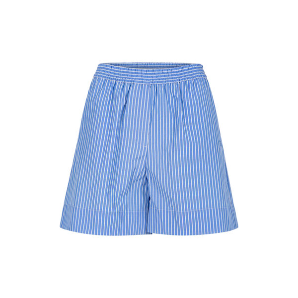 HARPER striped shorts - Sille fit, blue stripes, Coster Copenhagen