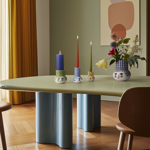 Olga Lysestake, gul, Bjørn Wiinblad