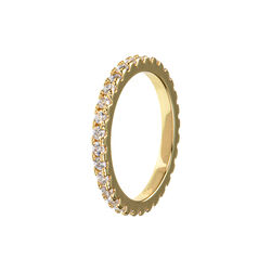 Emilia ring, white, Emilia by Bon Dep