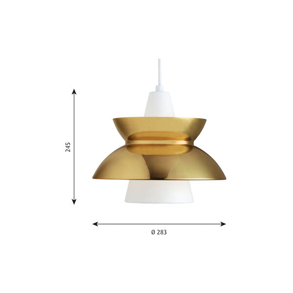 Doo-Wop pendel, messing, Louis Poulsen