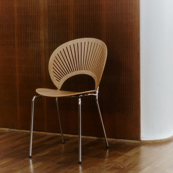 3398 Trinidad stol, oljet eik/chrome, Fredericia Furniture