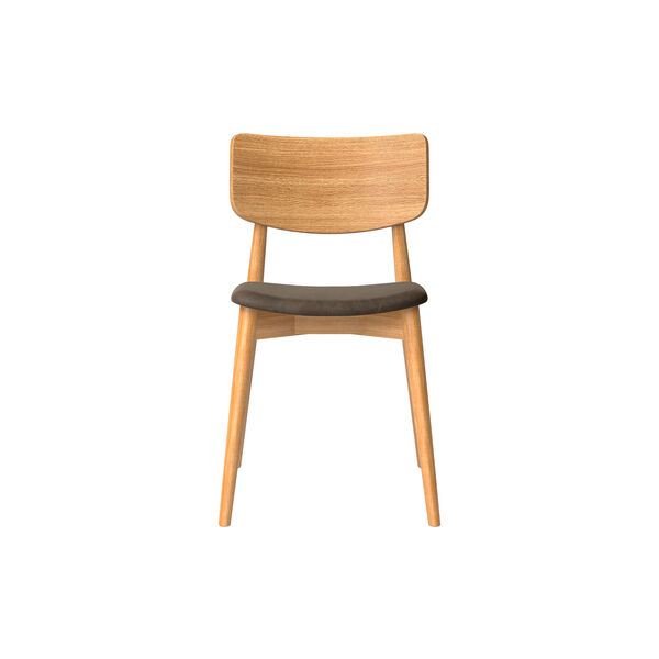 Chiara Dining Chair, Davos 2179 Umbra/naturolieret eg, Bruunmunch Furniture