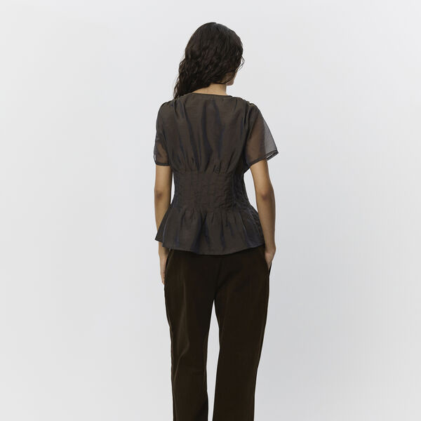 Ceniasw Shirt, dark brown, Sofie Schnoor