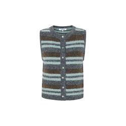 SRCamilla Vest Striped Knit, 386 puritan, Soft Rebels