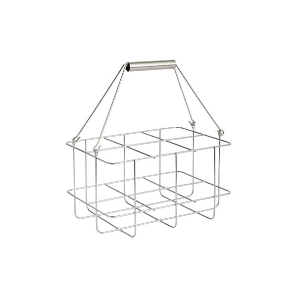 Outdoor Market Bottle Carrier, stainless steel, HAY